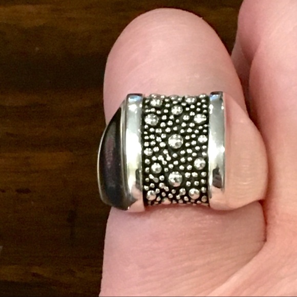 MICHAEL DAWKINS Starry Night Sterling Silver Ring Sz 8 - Picture 14 of 15